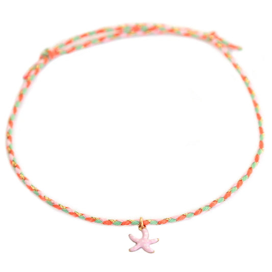 Enkelbandje beach zeester roos