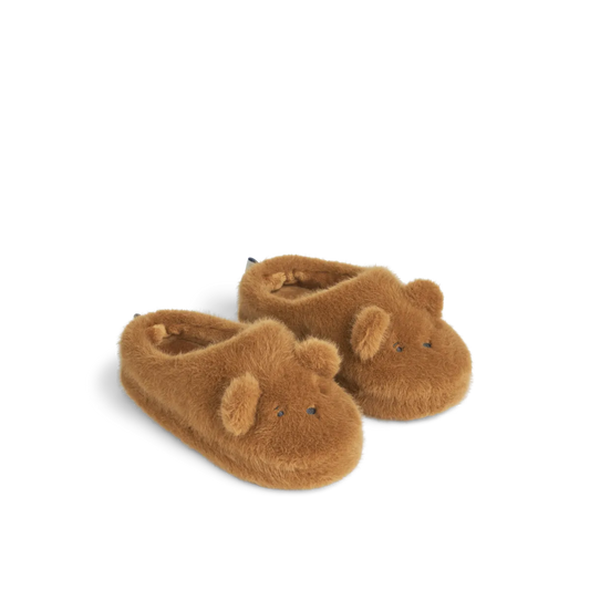 Liewood bear slipper brown