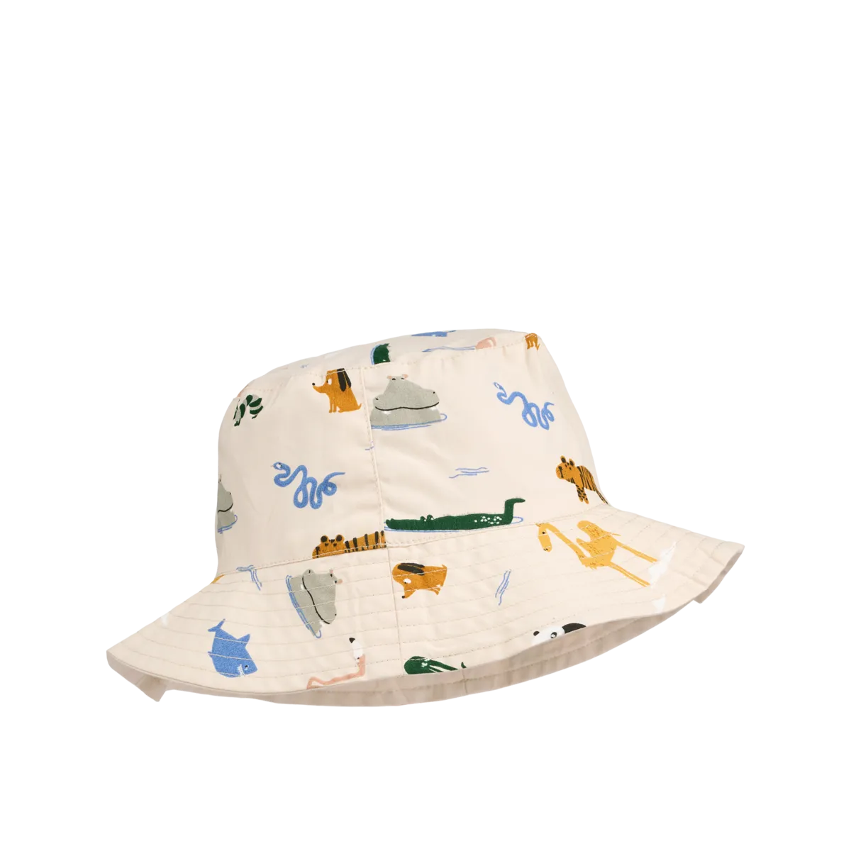 Liewood zonnehoedje reversible around the world/sandy