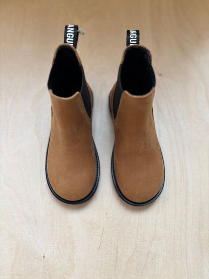 Angulus - chelsea boot logotap - cognac