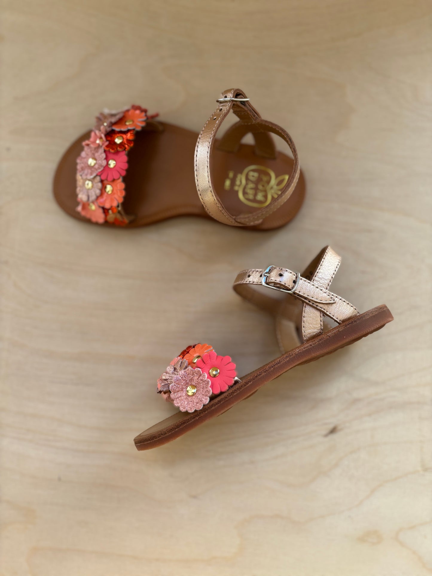 Pom d'api sandaal multi flowers