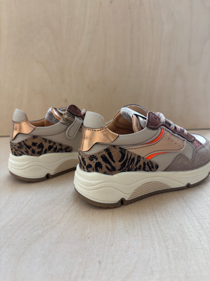 Ocra runner beige bruin leopard