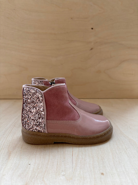 Pom d'api enkellaarsje roze glitter