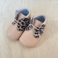 babyslofjes - nude/roze en leopard