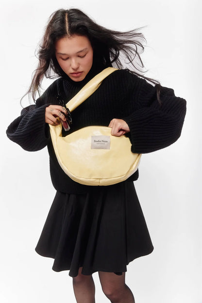 Studio noos vegan leather mini cross body butteryellow