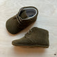 babyslofjes - suede kaki