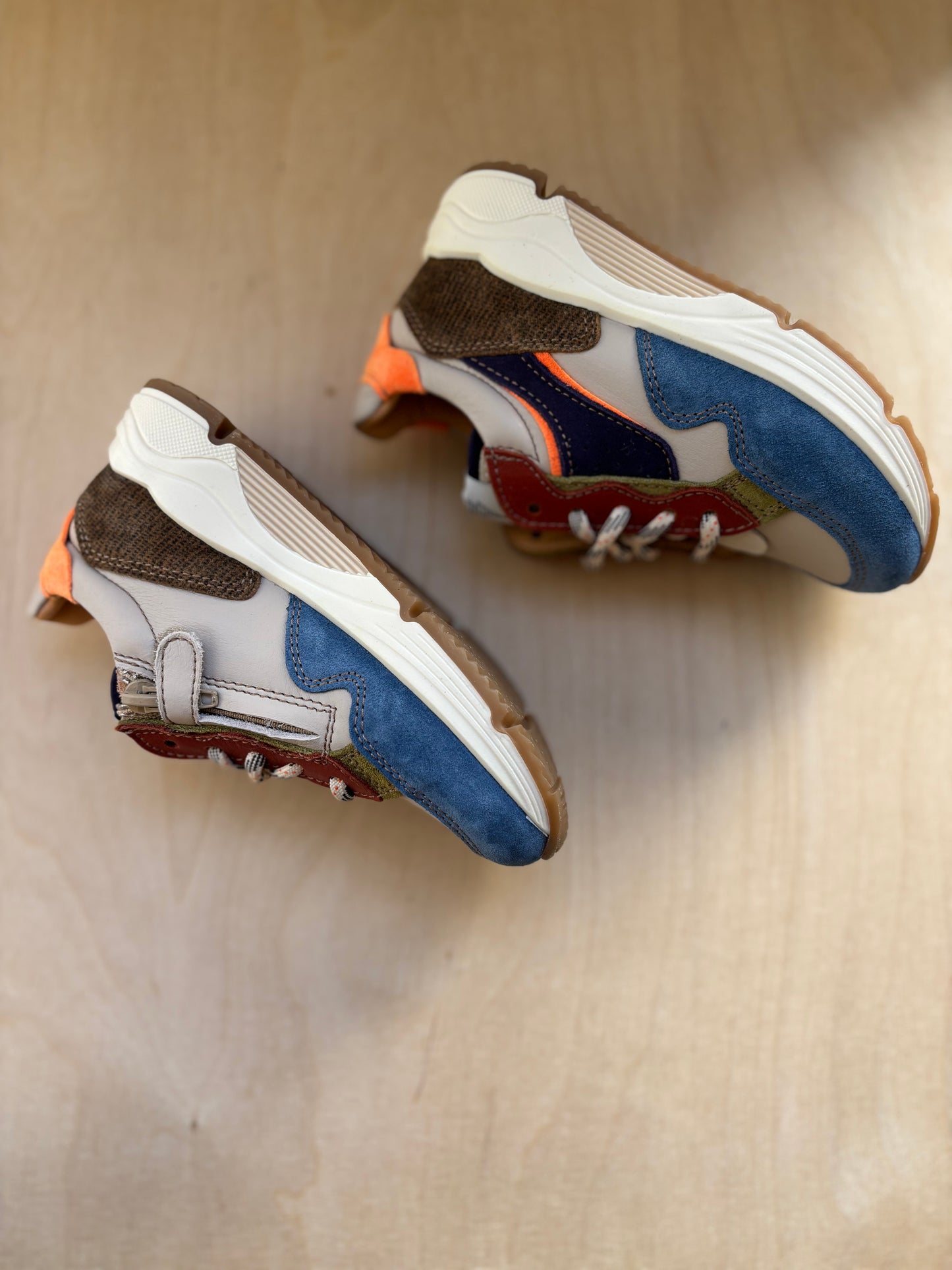 Ocra runner blauw bordeaux