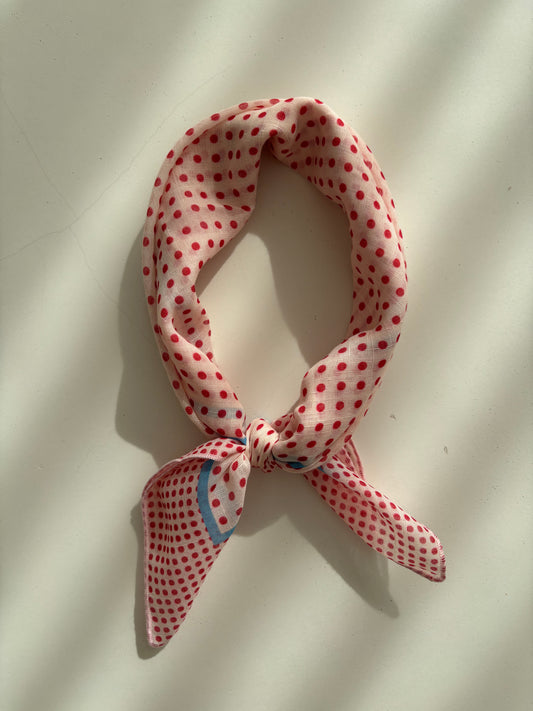 Sjaaltje polka dots rood