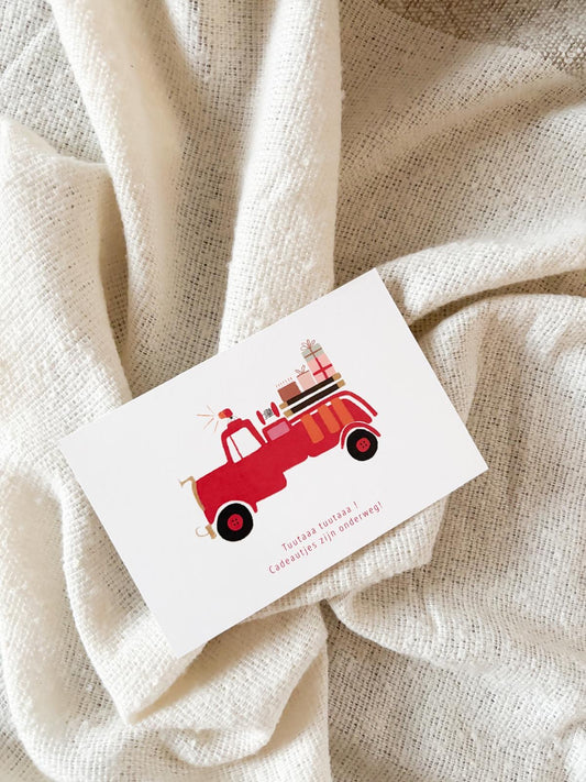 Wenskaart 'Brandweer'