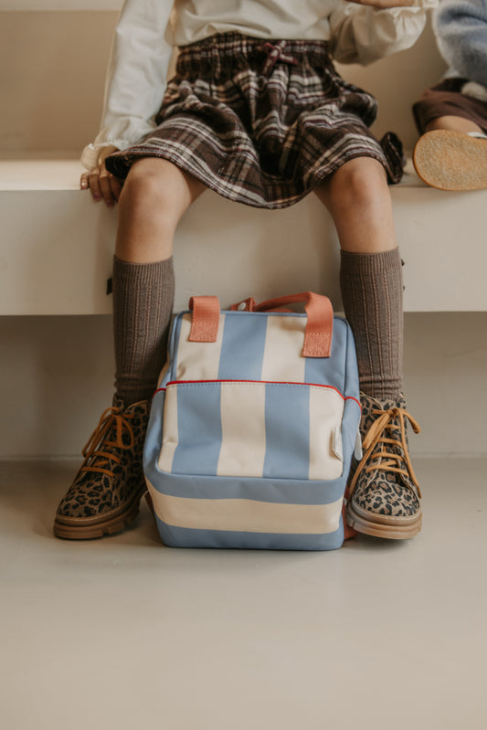Sticky lemon backpack small stripes cloud blue