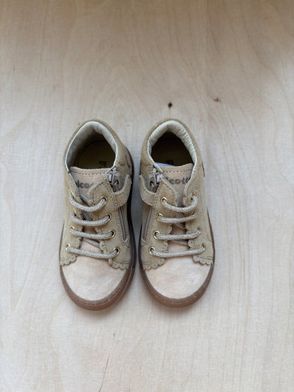 Falcotto eerste stap sneakertje  suede sand - vanilla