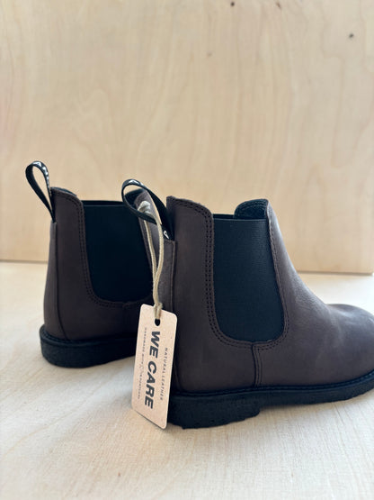 Angulus - chelsea boot logotap - dark brown black