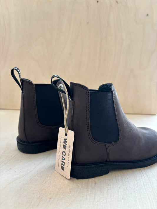Angulus - chelsea boot logotap - dark brown black