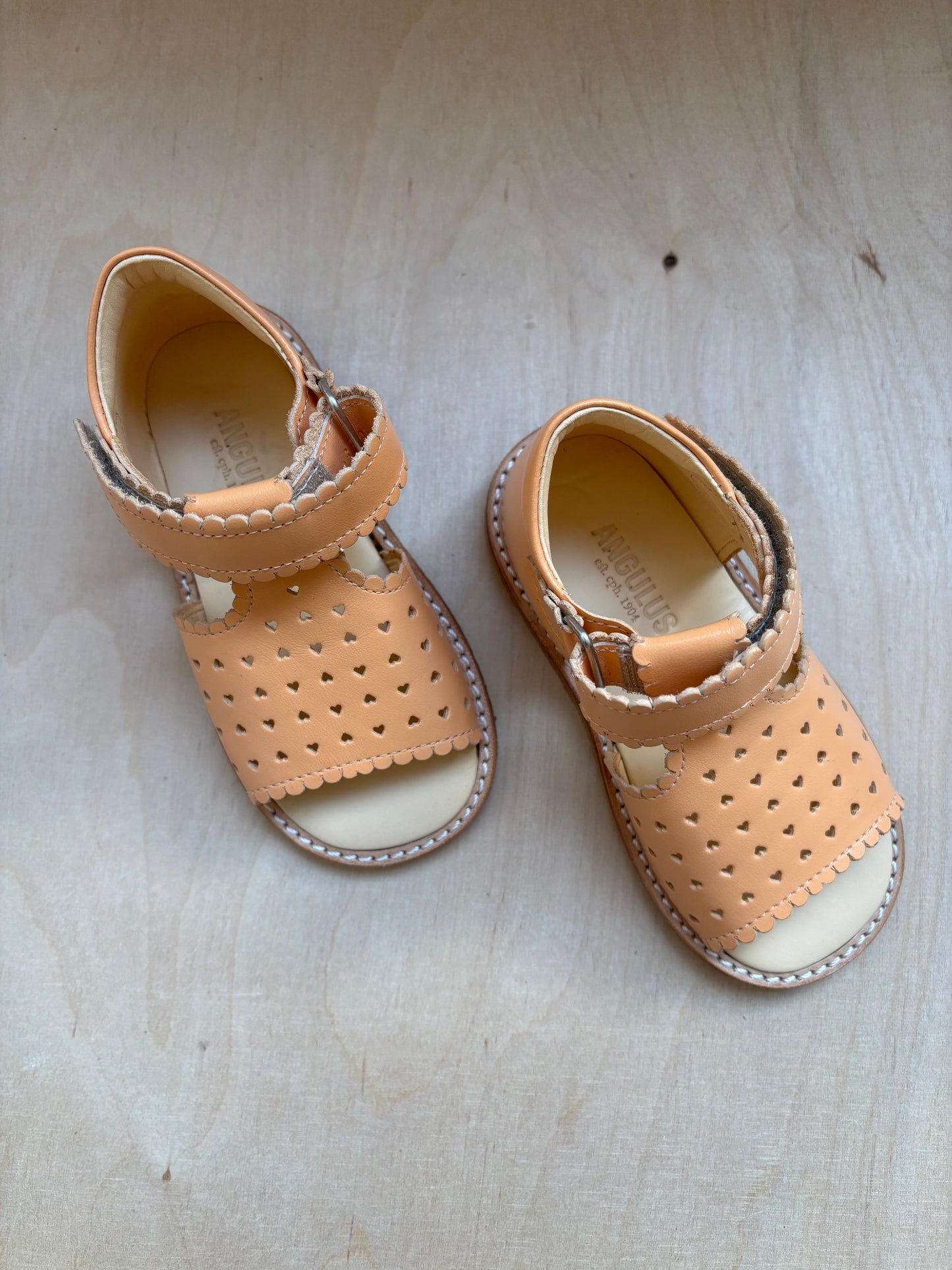 Angulus sandaal velcro abricot
