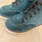 veterboot blue, petrol - witte zool
