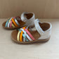 stapsandaal - poppy lux - muestra - silver multi fresh