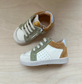 sneaker ron - groen geel creme
