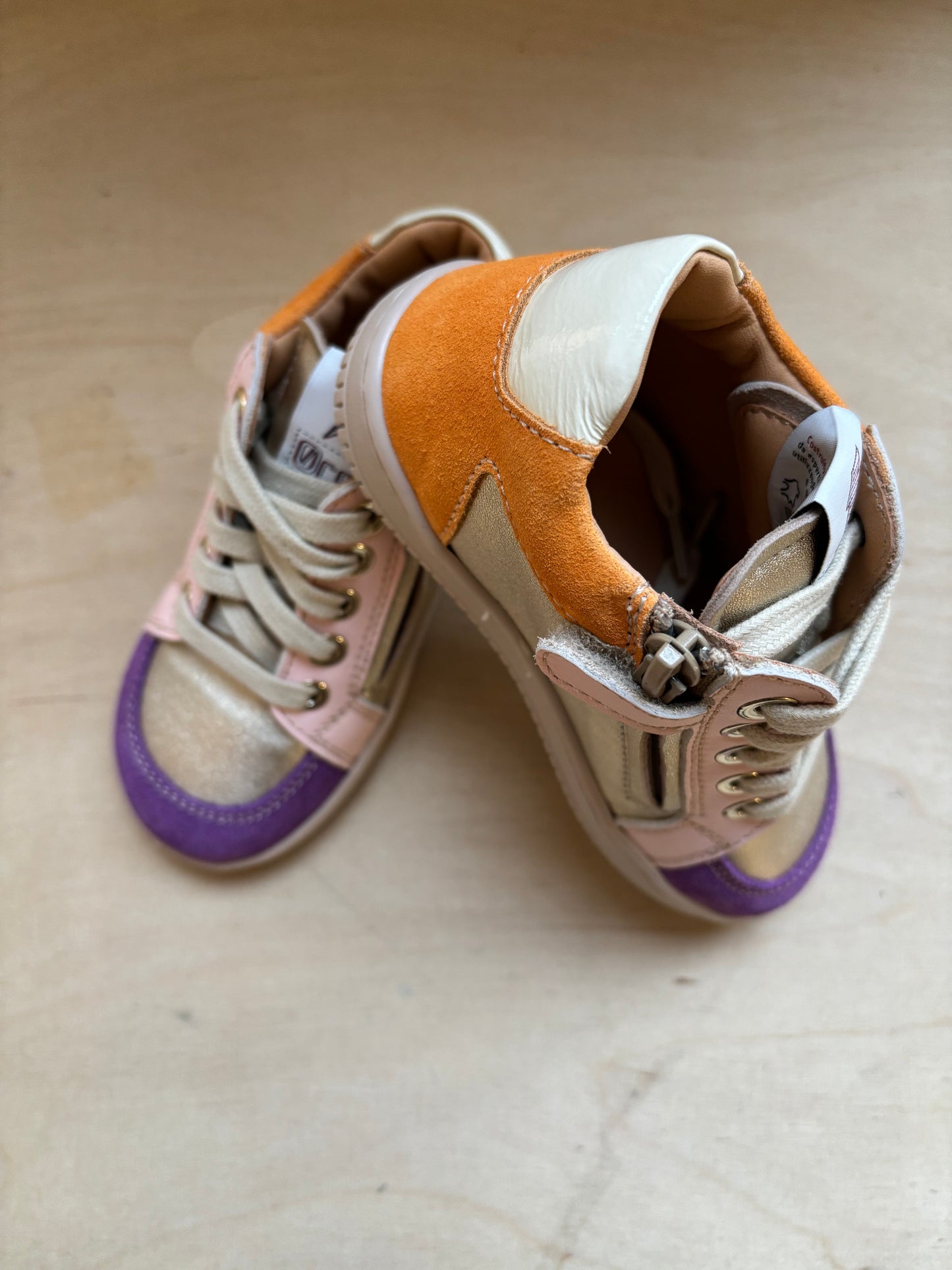 Ocra eerste stappper sneaker ruby paars