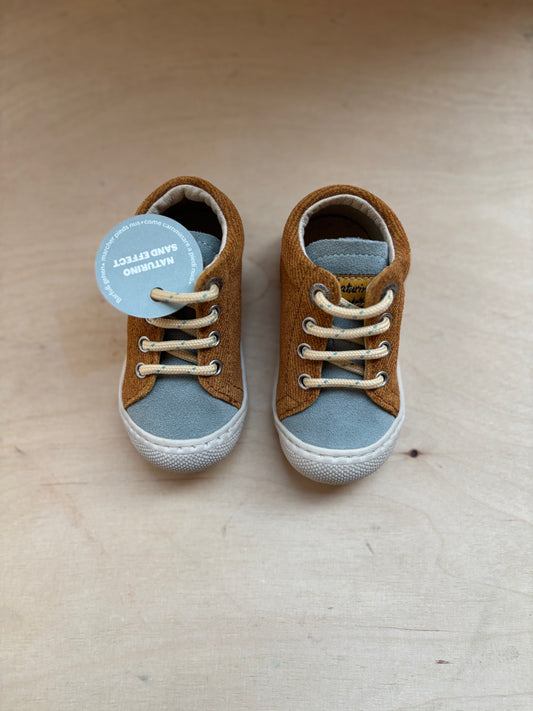 Naturino cocoon suede bruin denim