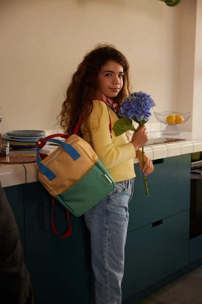 Sticky lemon backpack small colourblocking yellow - green