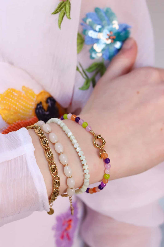 LABEL KIKI - armband - seafoom bracelet gold