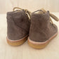 stapschoen - dark taupe suede
