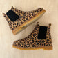 boot - beige leopard
