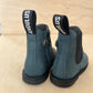 stapbottine -  gevet leder - teal - zwarte zool