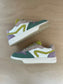 sneaker - streep - groen, geel, paars