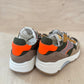 runner - beige, fluo oranje - kids