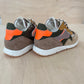 runner - beige, fluo oranje - stapper