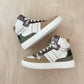 hightop sneaker - beige gold green