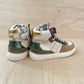 hightop sneaker - beige gold green