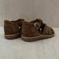 stapsandaal - poppy daddy velours - brown
