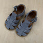 stapsandaal - poppy daddy velours - denim