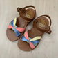 sandaal - plagette oto nappa - camel butter