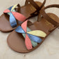 sandaal - plagette oto nappa - camel butter