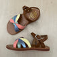sandaal - plagette oto nappa - camel butter