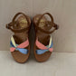 sandaal - plagette oto nappa - camel butter