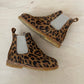 ANGULUS - stapbotting - suede leder - beige leopard