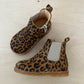 ANGULUS - stapbottine - suede leder - beige leopard