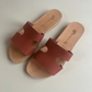 sophie slipper - nubuck terracota