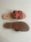 sophie slipper - nubuck terracota