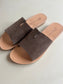 perrine slipper - nubuck marron