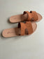 sophie slipper - nubuck camel