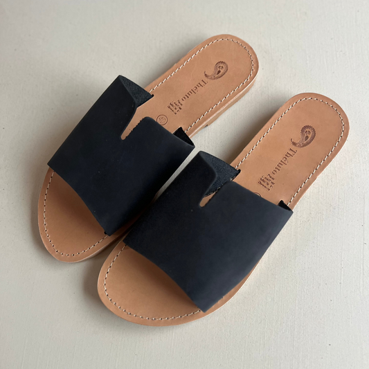 perrine slipper - nubuck noir