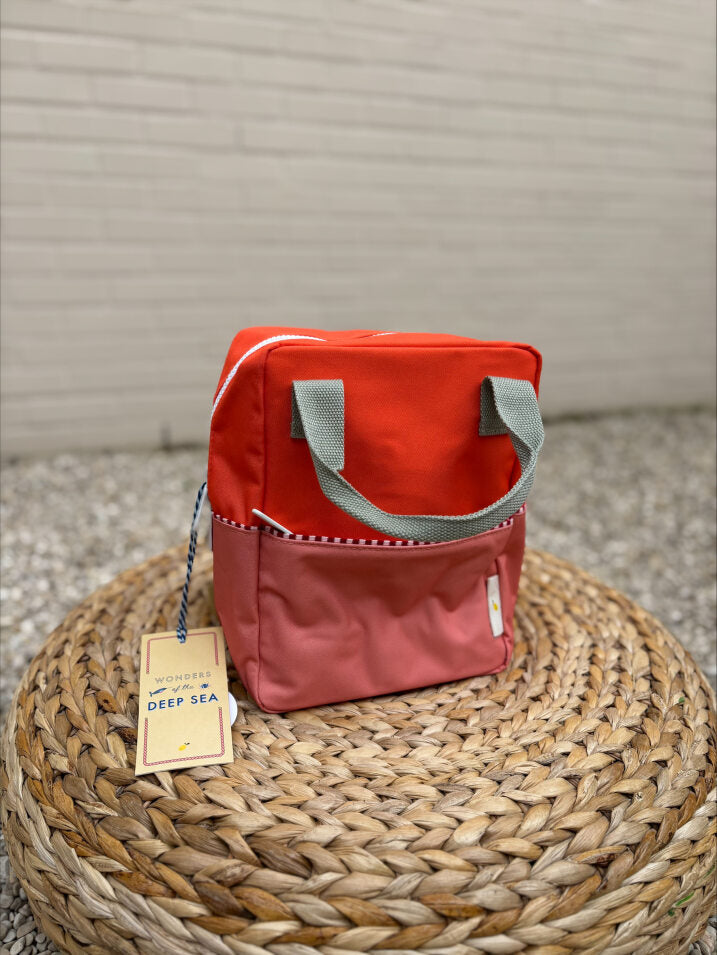 Sticky lemon backpack small colourblocking orange pink