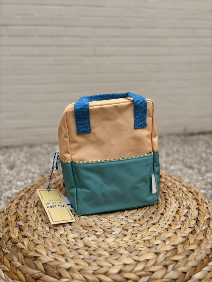 Sticky lemon backpack small colourblocking yellow - green