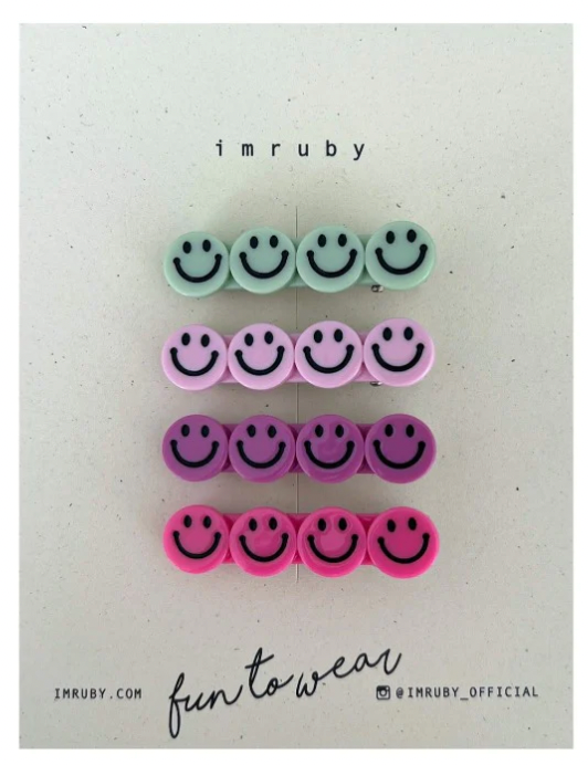 IMRUBY - SMILEY pack, roze en groen
