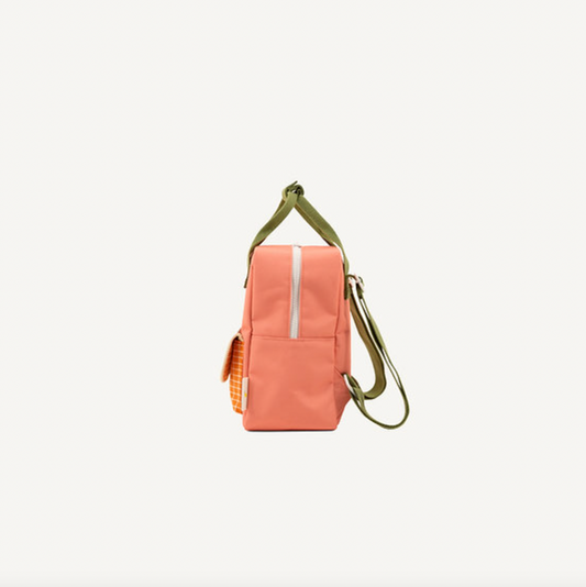 STICKY LEMON - backpack small - farmhouse enveloppe - flower pink